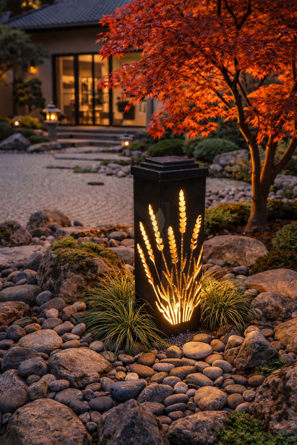 TerraGlow Başak Desenli Bahçe Aydınlatması TerraGlow Başak Desenli Bahçe Aydınlatması